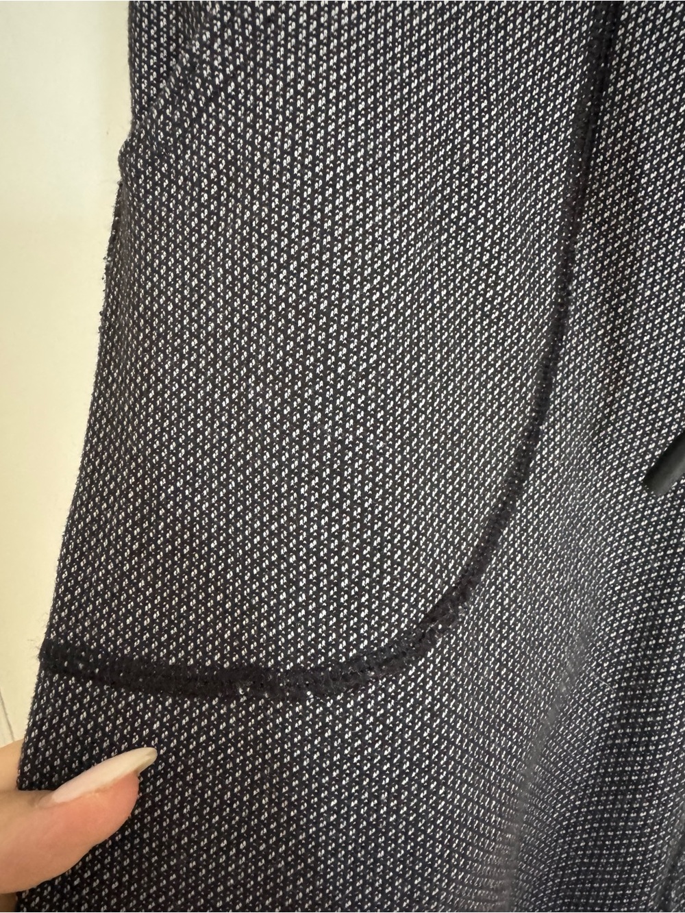Lululemon - Skinny Will Pant - Diamond Dot Black and White - roll down waist - Picture 6 of 8